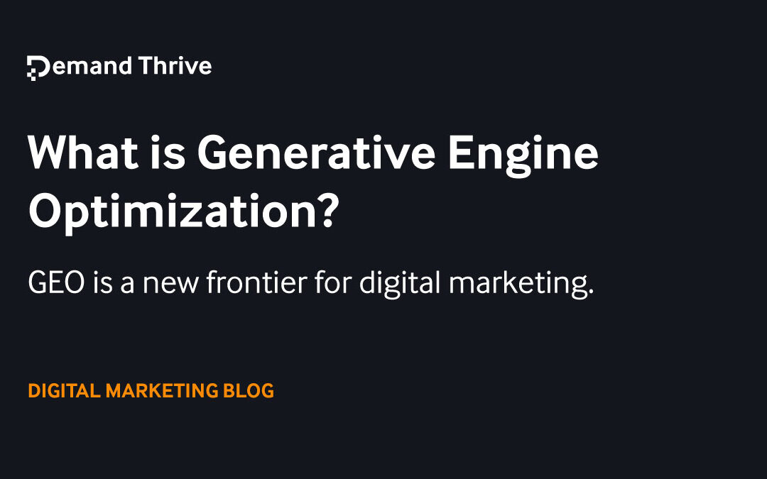 What is Generative Engine Optimization (GEO)?