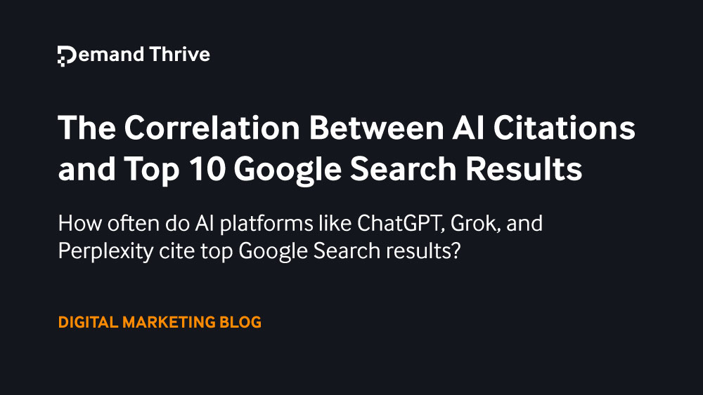 The Correlation Between AI Citations and Top 10 Google Search Results